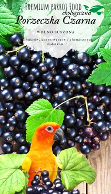 Zdjęcie produktu dla Premium Parrot Food - Ekologiczna Czarna Porzeczka - dla wszystkich papug 100g