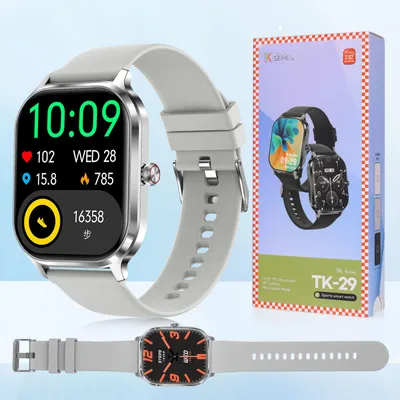 Obrázek produktu pro Chytré hodinky pánské dámské s funkcí telefonu, 2,02" palcový dotykový displej s Bluetooth hovory, hodinky dámské pánské s 120+ sportovními režimy, monitor srdečního tepu monitor spánku, náramkové hodinky pro iOS Android,šedé