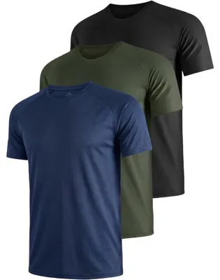 Immagine prodotto di Maglie da Uomo Sportive per Allenamento Traspiranti ad Asciugatura Rapida 3 Pezzi 3XL