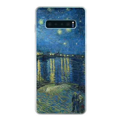Produktbild von MuchoWow® Handyhülle Schutzhülle Hülle für Samsung Galaxy S10 Plus Die sternenklare Nacht - Vincent van Gogh Silikon Softcase Handy Hülle - Schutzhülle