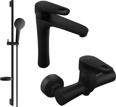 Produktbild von Mexen Kama DS05 Brausegarnitur, Schwarz - 72514DS05-70