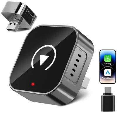 Drahtloser CarPlay-Adapter, Mini, Plug & Play, USB-A/C