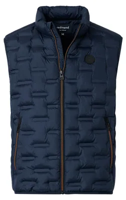 Produktbild von REDMOND Casual Herren Steppweste Stehkragen Polyester Marine 6XL
