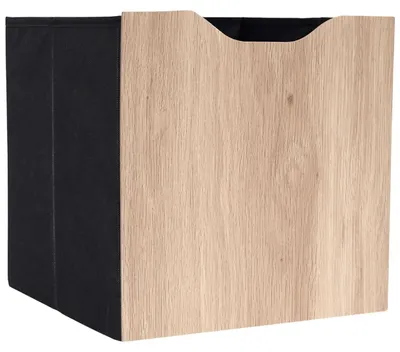 Produktbild von HowHomely Faltbox Aufbewahrungsbox Klappbox 30x30x30 cm braun schwarz Regalbox