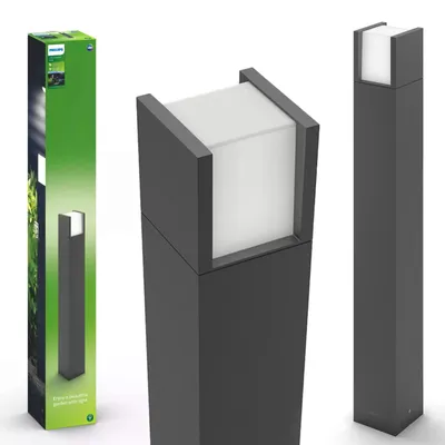 Zdjęcie produktu dla Philips myGarden Latarnia Arbour 6 W, Zewnętrzne oświetlenie postument/słup, Antracyt, Biały, Aluminium, IP44, Ogród, Patio, I