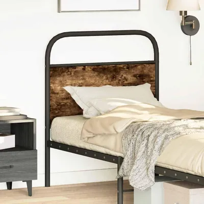 Produktbild von vidaXL Ersatz-Kopfteil Räuchereiche 80 cm Stahl und Holzwerkstoff