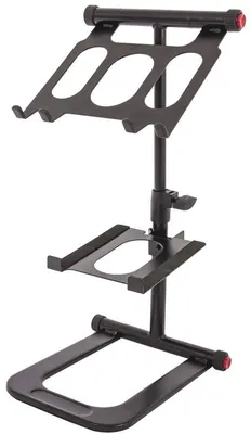 Produktbild von SLAP 200 duales DJ-Laptop-Stativ schwarz