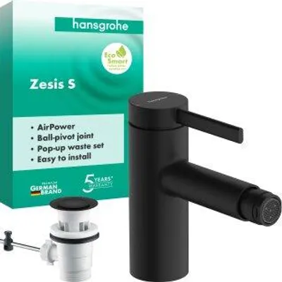 Obrázek produktu pro hansgrohe Zesis S jednopáková bidetová baterie s vyskakovacím výtokem, 122 mm, 74200670