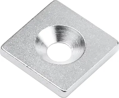 Produktbild von SUPERMAGNETE Magnetgegenstück 20 x 20 mm mit Bohrung