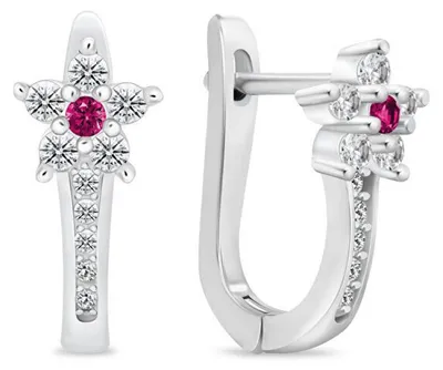 Immagine prodotto di Bellissimi orecchini in argento con zirconi EA1005WR