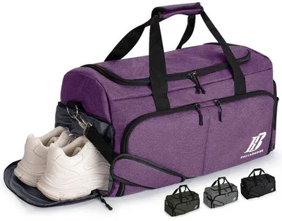 Produktbild von Sporttasche 42L, wasserdicht – Weekender-Tasche – Sporttasche mit Schuhfach – Duffelbag – Reisetasche – Fitness/Gym/Yoga – Duffeltasche
