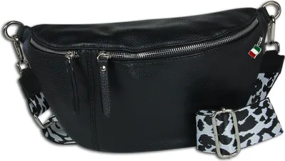 Produktbild von Florence Leder Tasche Gürteltasche schwarz OTF821S