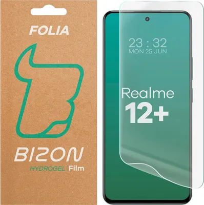 Produktbild von Hydrogel Folie für den Bildschirm für Realme 12 Plus, Bizon Glass Hydrogel Front, 1 Stück