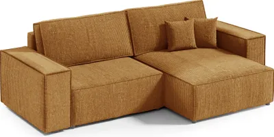 Produktbild von FEDVE Ecksofa Sekwana MINI L Form Sofa Schlaffunktion Bettkästen Couch Sofagarnitur