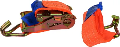 Image de GEKO, sangle de fixation à cliquet avec crochets, 2 m x 35 mm, capacité de 2 tonnes, référence G02372