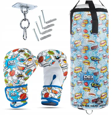 Produktbild von DBX BUSHIDO Cartoon Blue SET Boxset Kinder 70cm 6oz Handschuhe