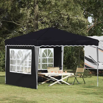 Obrázek produktu pro Maison Exclusive – Mobilní párty stan, rozměry 288 x 288 x 245 cm, barva antracit, materiál: oxfordová tkanina