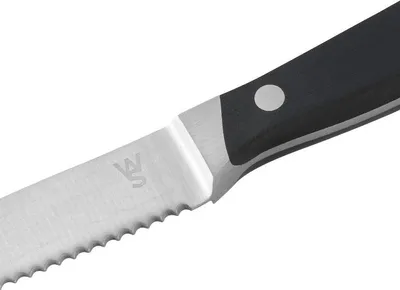 Produktbild von 12x Steakmesser Set mit ABS Kunststoffgriff, 23 cm, Set, ABS Kunststoff, Chromstahl 13/0