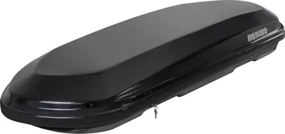 Produktbild von Menabo | Dachbox - Schwarz - 163x90x36 cm - 450 L - Tragfähigkeit 75 kg - Doppelseitige Öffnung - Diebstahlsicherung