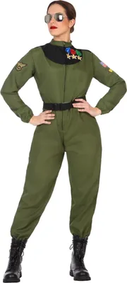 Produktbild von Militär-Damenkostüm Pilotin khaki