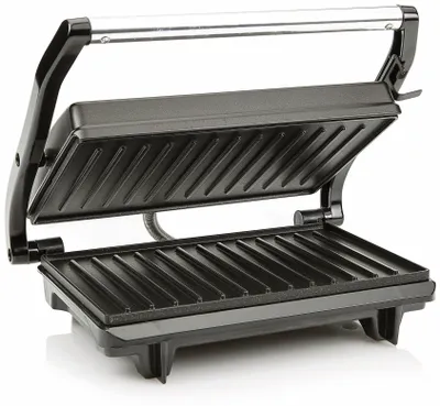 Obrázok produktu pre Tristar GR-2650, Čierna, Nerezová oceľ, Obdĺžnikový, Platnička, 225 x 140 mm, Veko, Aretácia veka, Výkon