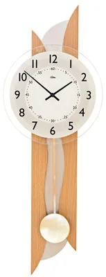 Produktbild von SELVA SELVA Funk-Pendelwanduhr Buche Germering