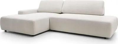 Imagen del producto de FURNLUX. Sofá de esquina Bouli, color crema y . 276 cm. Color principal: beige. Dimensiones: 276 x 82 x 164 cm