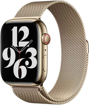 Produktbild von Apple Milanaise Loop Armband Gold - 44 - 45 - 49mm