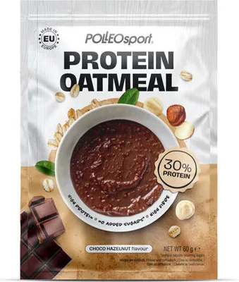 Obrázek produktu pro Polleo Protein Oatmeal, 60 g - Čokoláda s lískovými oříšky