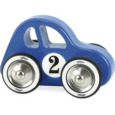 Produktbild von Vilac Holz-Schaukelauto blau - Spielzeugauto für Kleinkinder