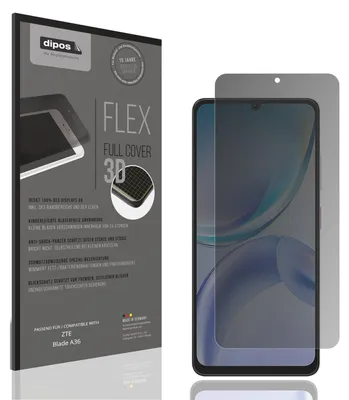 Produktbild von Full Cover Privacy Blickschutzfolie für ZTE Blade A36 Folie Anti-Shock