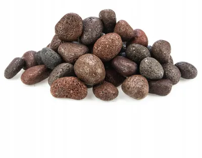 Zdjęcie produktu dla Kamienie dekoracyjne do akwarium, porowata lawa, 3–5 cm, 3 kg, brązowo-czarne