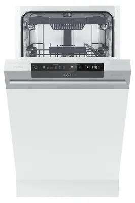 Zdjęcie produktu dla Gorenje GI 561 D 10 S EB, Częściowo wbudowany, Wąski (45 cm), Srebrny, Przyciski, Stal nierdzewna, 11 komplet.