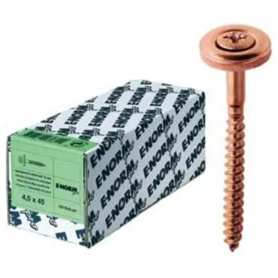 Produktbild von 100 Stück E-NORMpro Spenglerschraube A2 CU PZD 2 4,5 x 35 15 E-NORMpr