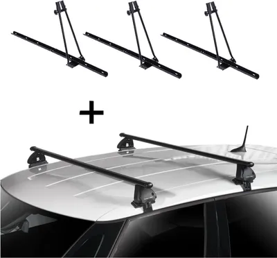 Produktbild von 3x Fahrradträger ORION + Dachträger VDP EVO Stahl kompatibel mit Daihatsu Sirion 5 Türer 1998-2005