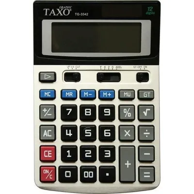 Produktbild von Kalkulator Taxo 12- pozycyjny TG-3342 srebrny