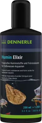 Produktbild von Dennerle Humin Elixir, 250 ml - Tropische Huminstoffe und Fulvosäuren, fördert die Gesundheit der Aquarienbewohner