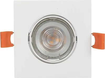 Produktbild von Prios Einbauleuchte Fibur, weiß, 9 cm, GU10