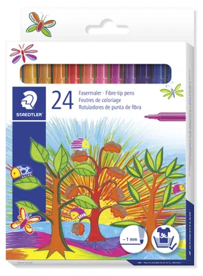 Produktbild von STAEDTLER 325 Fasermaler Etui mit 24 Farben