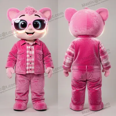 Imagen del producto de Mascota MASTICOT vaquera sonriente de terciopelo rosa