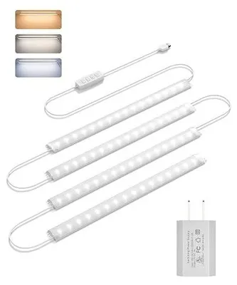 Zdjęcie produktu dla Listwa LED podszafkowa 2X30CM ściemnialna 400LM do kuchni garażu