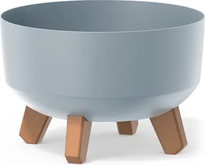 Produktbild von nabbi Kunststoff-Pflanzgefäß auf Beinen DGRL240L 23,5 cm - hellgrau