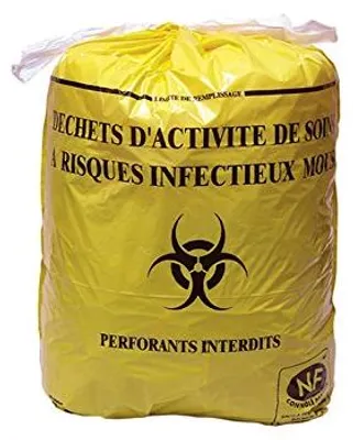 Abfallsäcke DASRI 15 l, 500 Stück, Polyethylen, gelb