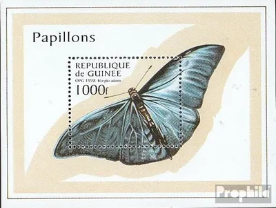 Produktbild von Briefmarken Guinea 1998 Mi Block518 (kompl.Ausg.) postfrisch Schmetterlinge