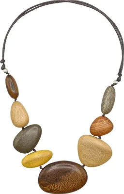 Produktbild von Lange Kette Wood aus Holzperlen von collezione alessandro
