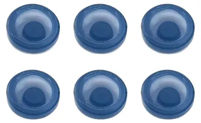 Image de Coiffes dentaires Locator, compatibilité universelle, kit complet, 6 coiffes bleues