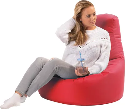 Produktbild von sunnypillow Gaming Sitzsack XXL mit Styropor Füllung Outdoor & Indoor für Kinder & Erwachsene Sitzsäcke Sitzkissen Bodenkissen viele Farben zur Auswahl Rot
