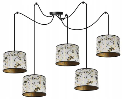 Produktbild von Spinnen Pendelleuchte Gold – Hängelampe mit Lampenschirm Deckenleuchte Modernes Design