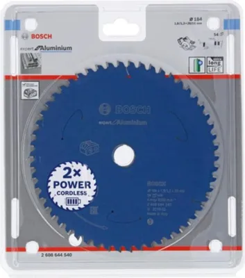 Immagine prodotto di Lama per sega circolare a batteria Expert Bosch, 184 x 1,8/1,3 x 20, 54 denti 2608644540