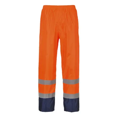 Produktbild von Portwest H444 Klassische Kontrast Warnschutz-Regenhose Orange/Navy Gr. S